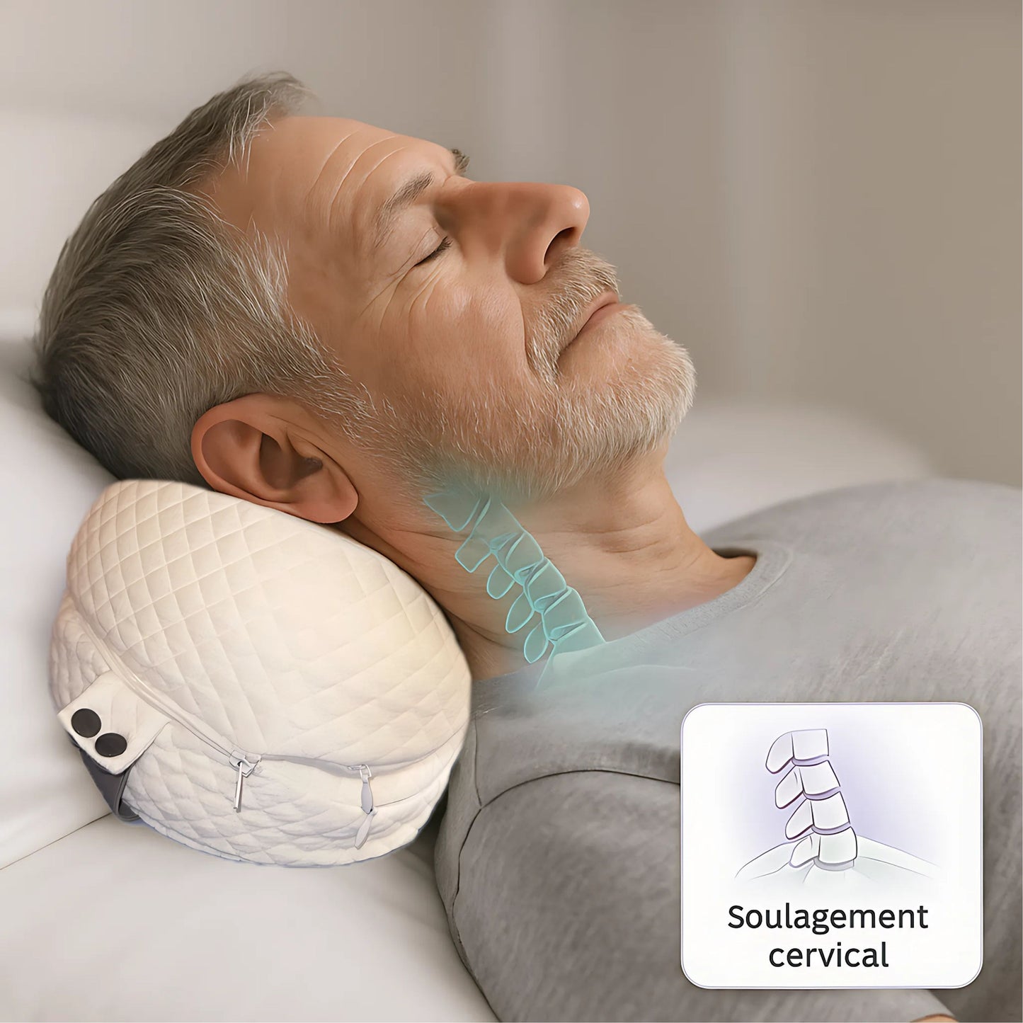 Adoucia - Le coussin 360° qui élimine douleurs lombaires, sciatiques et genoux